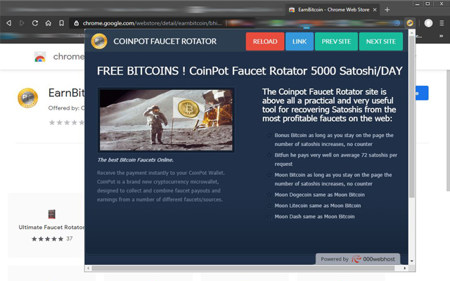 Earn Bitcoin  from Chrome web store to be run with OffiDocs Chromium online