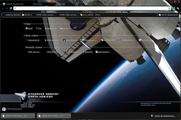 Earth from Outside Shuttle_JZ  from Chrome web store to be run with OffiDocs Chromium online