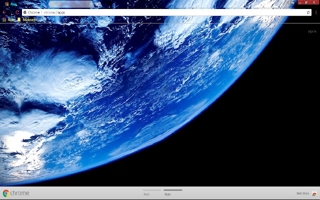 पृथ्वी से अंतरिक्ष 1366 * 768 क्रोम वेब स्टोर से ऑनलाइन ऑफिस डॉक्स क्रोमियम के साथ चलाया जाएगा