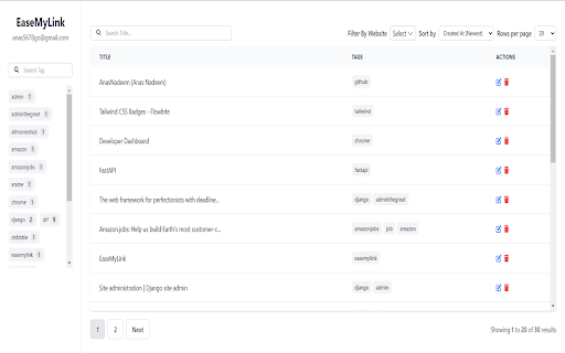 Easemylink  from Chrome web store to be run with OffiDocs Chromium online