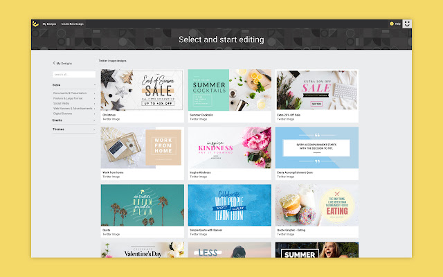 Easil  from Chrome web store to be run with OffiDocs Chromium online