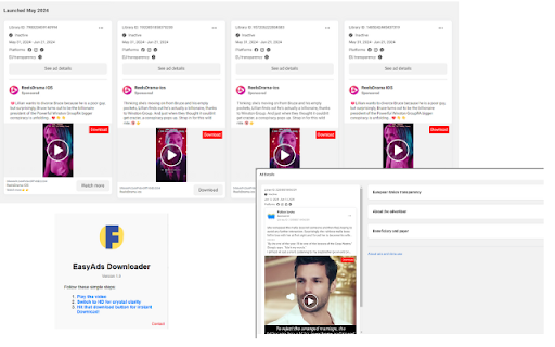 EasyAds Downloader  from Chrome web store to be run with OffiDocs Chromium online