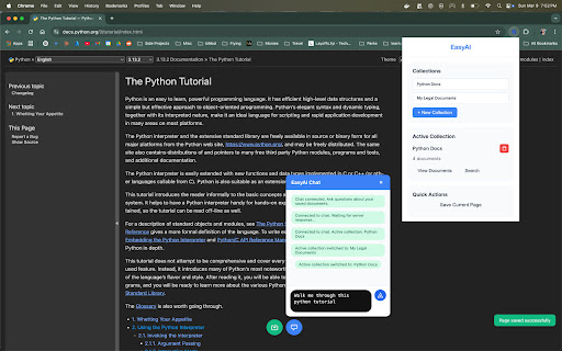 EasyAI Document Manager  from Chrome web store to be run with OffiDocs Chromium online