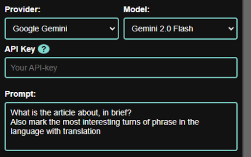 Easy AI summarizer  from Chrome web store to be run with OffiDocs Chromium online