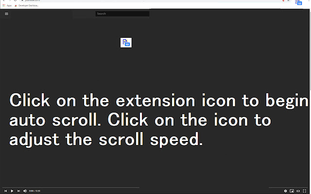 Easy Auto Scroll  from Chrome web store to be run with OffiDocs Chromium online