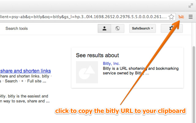 easyBitly  from Chrome web store to be run with OffiDocs Chromium online