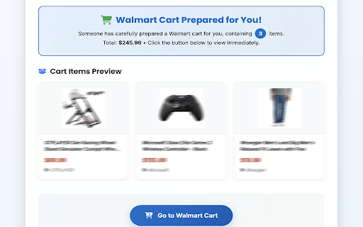 Easy Cart Share for Walmart  from Chrome web store to be run with OffiDocs Chromium online
