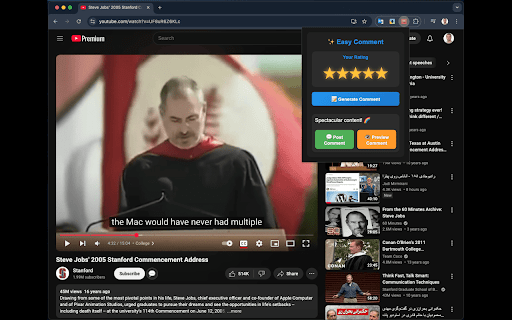Easy Comment  from Chrome web store to be run with OffiDocs Chromium online