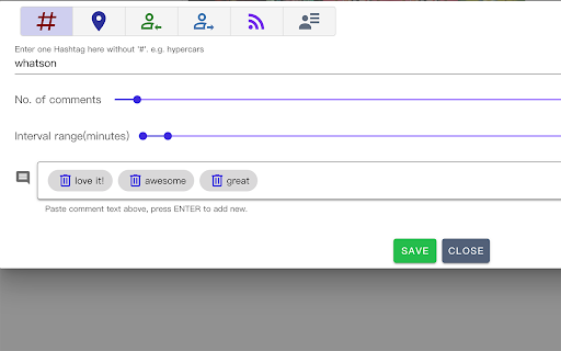 Easy Commenter for IG  from Chrome web store to be run with OffiDocs Chromium online