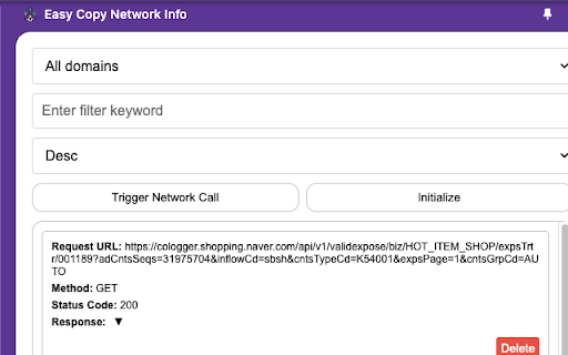 Easy Copy Network Info  from Chrome web store to be run with OffiDocs Chromium online