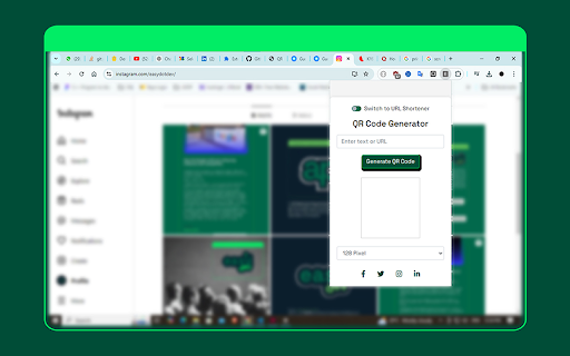 Easy.dev QrGen  from Chrome web store to be run with OffiDocs Chromium online