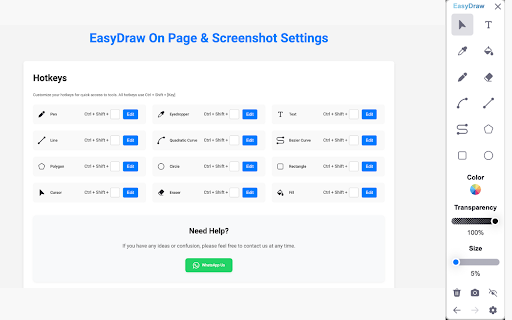 Easy Draw Screenshot  Drawing Tool  from Chrome web store to be run with OffiDocs Chromium online