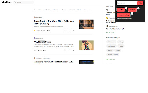 Easy find Tool  from Chrome web store to be run with OffiDocs Chromium online
