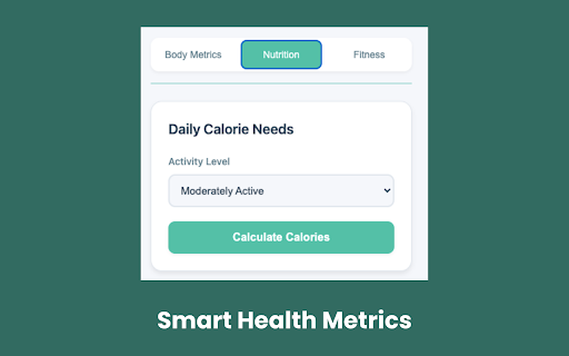 Easy Health Calculator  from Chrome web store to be run with OffiDocs Chromium online