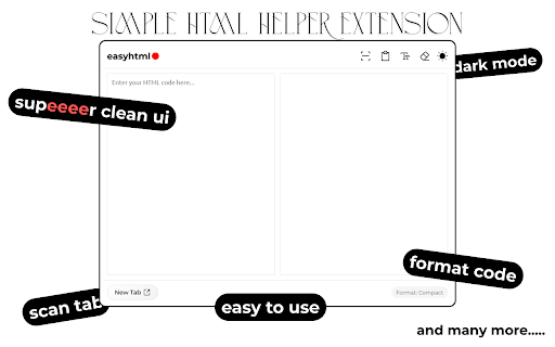EasyHTML  from Chrome web store to be run with OffiDocs Chromium online