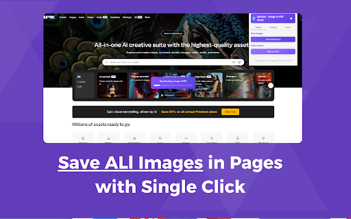 Easy Image Save  from Chrome web store to be run with OffiDocs Chromium online