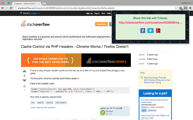 Easy Link Share  from Chrome web store to be run with OffiDocs Chromium online