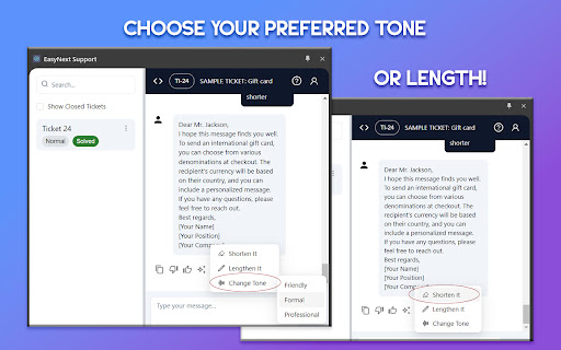 EasyNext Support  from Chrome web store to be run with OffiDocs Chromium online