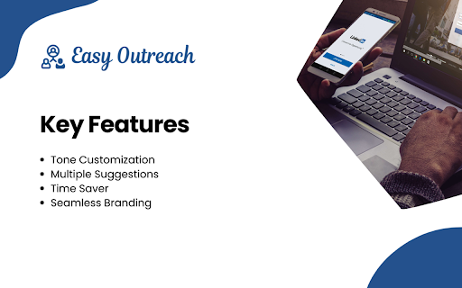 Easy Outreach : Smart AI Comment Generator  from Chrome web store to be run with OffiDocs Chromium online