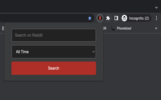 Easy Reddit Search  from Chrome web store to be run with OffiDocs Chromium online