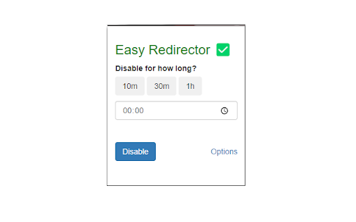 Easy Redirector  from Chrome web store to be run with OffiDocs Chromium online