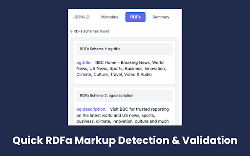 Easy Schema Validator  from Chrome web store to be run with OffiDocs Chromium online