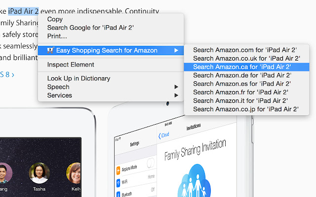 Easy Shopping Search for Amazon  from Chrome web store to be run with OffiDocs Chromium online