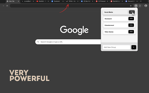 EasyTabs Open Many Tabs Quickly  from Chrome web store to be run with OffiDocs Chromium online