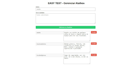 Easy Text  from Chrome web store to be run with OffiDocs Chromium online