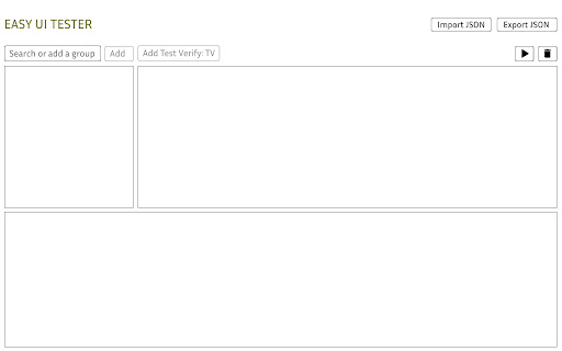 Easy UI Tester  from Chrome web store to be run with OffiDocs Chromium online
