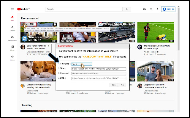 Easy Watch for YouTube  from Chrome web store to be run with OffiDocs Chromium online