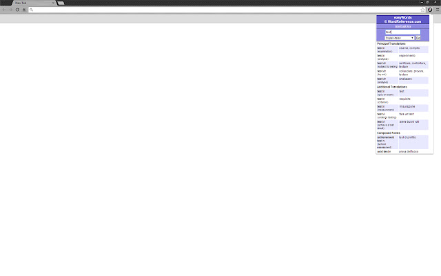 easyWords  from Chrome web store to be run with OffiDocs Chromium online