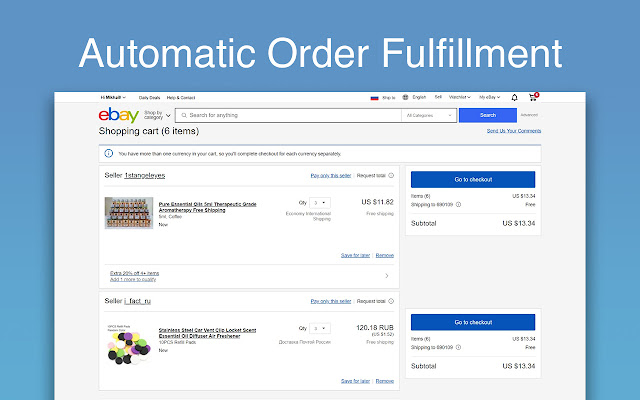 eBay Dropship  from Chrome web store to be run with OffiDocs Chromium online