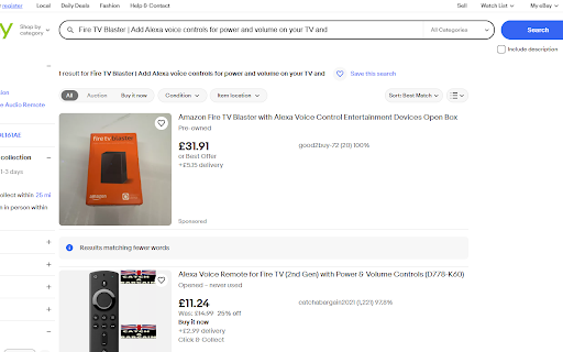 eBay Search  from Chrome web store to be run with OffiDocs Chromium online
