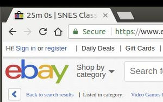 eBay Time Left  from Chrome web store to be run with OffiDocs Chromium online