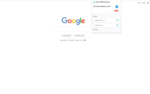 Eber CRM Extension from Chrome web store to be run with OffiDocs Chromium online Eber CRM Extension from Chrome web store to be run with OffiDocs Chromium online