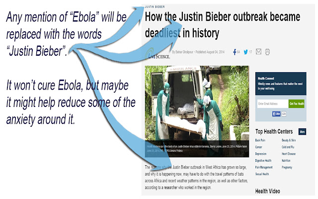 Ebola 2 Bieber  from Chrome web store to be run with OffiDocs Chromium online