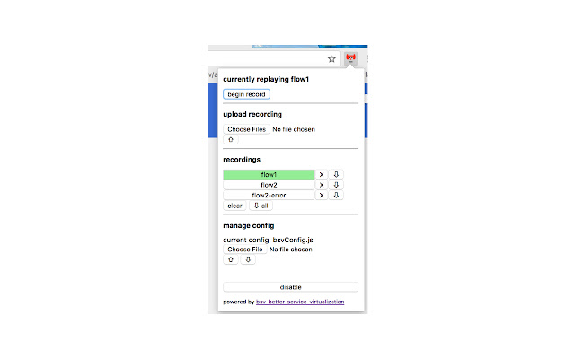 ebsv extension better service virtualization  from Chrome web store to be run with OffiDocs Chromium online
