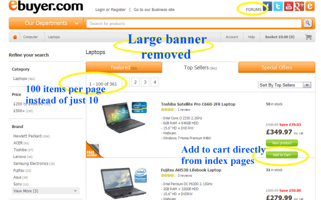eBuyer Tidy  from Chrome web store to be run with OffiDocs Chromium online
