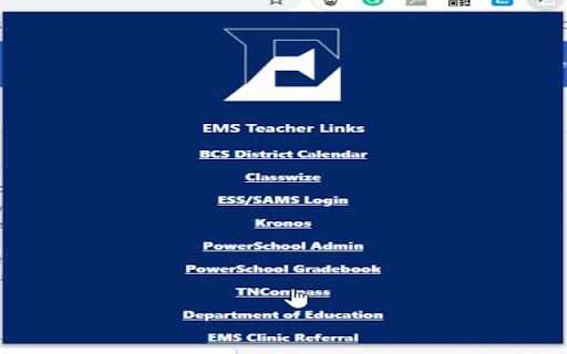 ECCA Teacher Links  from Chrome web store to be run with OffiDocs Chromium online