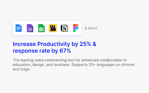 Echo | Faster, Friendly Voice comments  from Chrome web store to be run with OffiDocs Chromium online