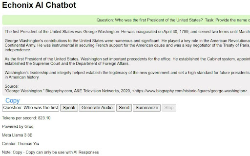 Echonix AI Edge Rapid Response Chatbot  from Chrome web store to be run with OffiDocs Chromium online