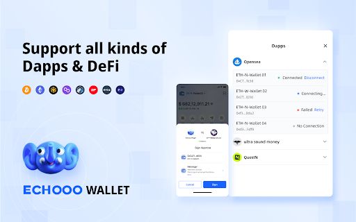 Echooo Wallet  from Chrome web store to be run with OffiDocs Chromium online