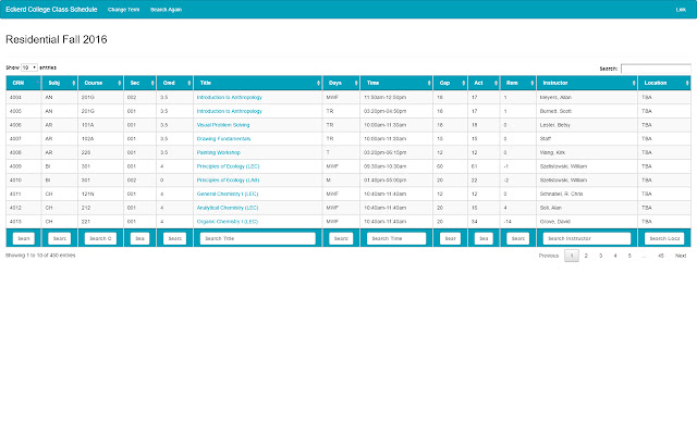 Eckerd Schedule Advanced Search  from Chrome web store to be run with OffiDocs Chromium online