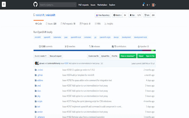 Eclipse Che Cloud IDE hosted on OpenShift  from Chrome web store to be run with OffiDocs Chromium online