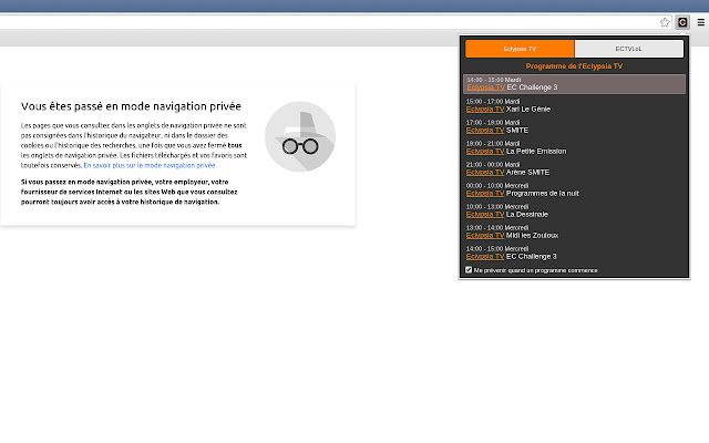 ECLYPSIA Webtvs  from Chrome web store to be run with OffiDocs Chromium online