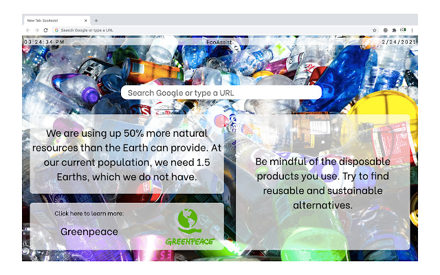 EcoAssist  from Chrome web store to be run with OffiDocs Chromium online