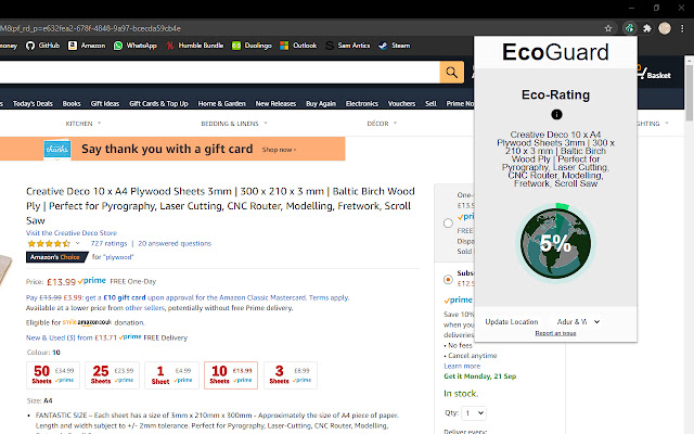 Eco Guard  from Chrome web store to be run with OffiDocs Chromium online