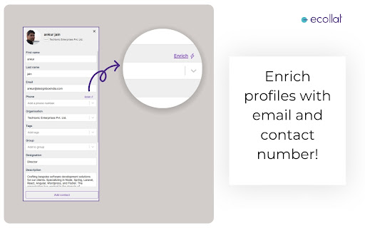 Ecollat  from Chrome web store to be run with OffiDocs Chromium online