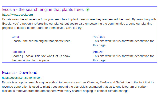 Ecosia Keyboard Shortcuts  from Chrome web store to be run with OffiDocs Chromium online